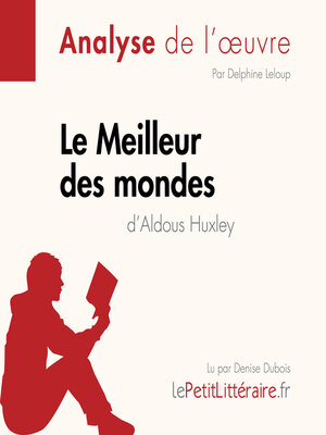 cover image of Le Meilleur des mondes d'Aldous Huxley (Fiche de lecture)
